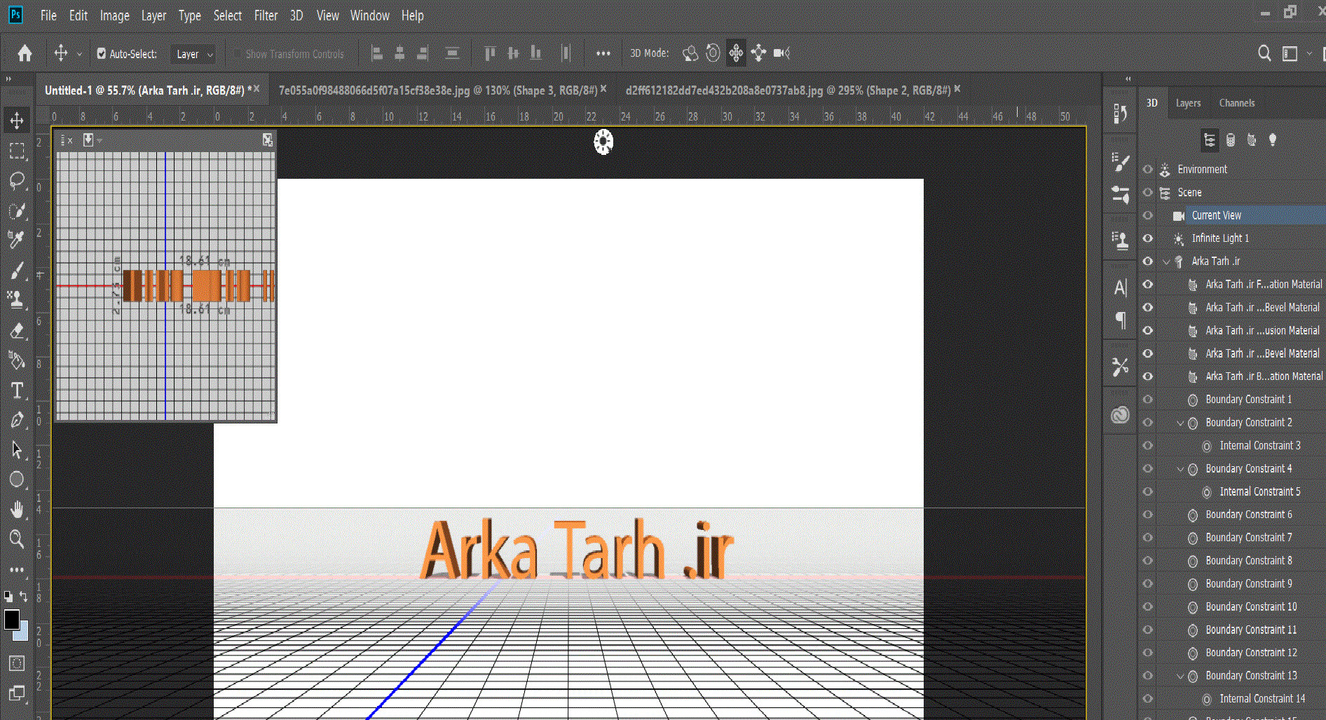 ایجاد تصاویر سه بعدی در فتوشاپ