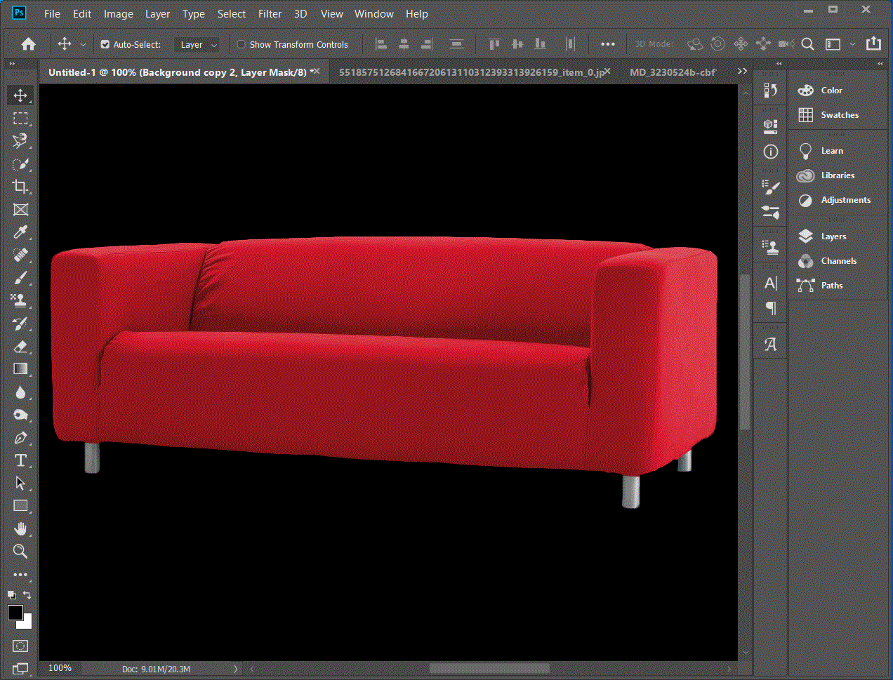 حذف سفیدی دور سوژه با فتوشاپ